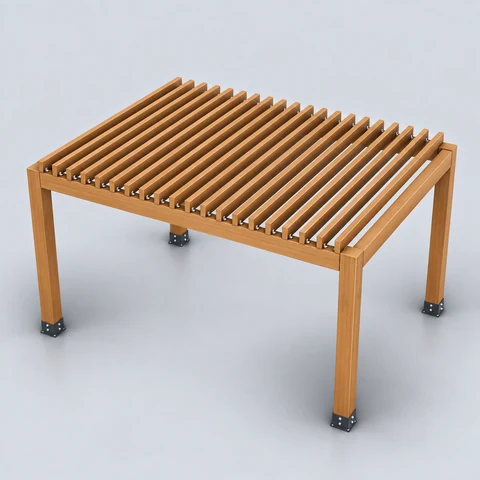 PERGOLA_TIMBER_OUTDOOR_4000x3000x2500mm